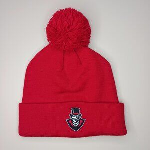 Austin Peay Governors APSU Mens Beanie Winter Hat Cap Red With Pom NCAA